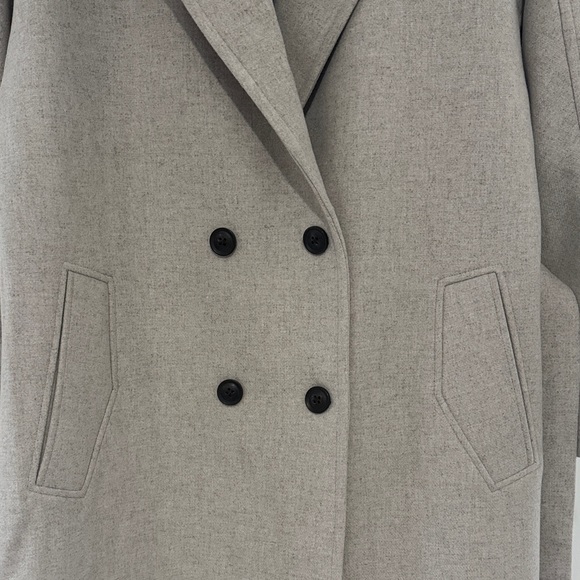 NWT RW&CO Double-Breasted Wool-Blend Trench Coat With Belt size L - Picture 5 of 11